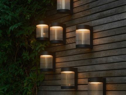 Nordlux solar wandlamp Coupar LED zwart