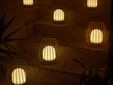 Nordlux oplaadbare tuinlantaarn Jim LED blauw