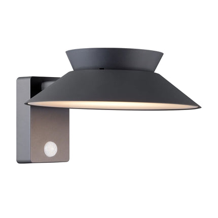 Nordlux solar wandlamp Justina antraciet