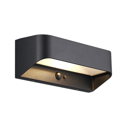Nordlux solar wandlamp Marcellio LED zwart