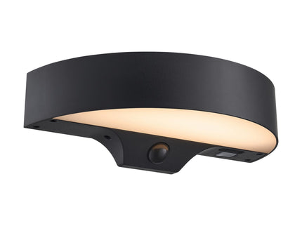 Nordlux solar wandlamp Monay Round zwart