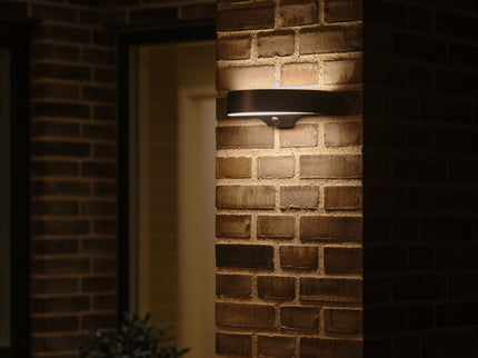 Nordlux solar wandlamp Monay Round zwart