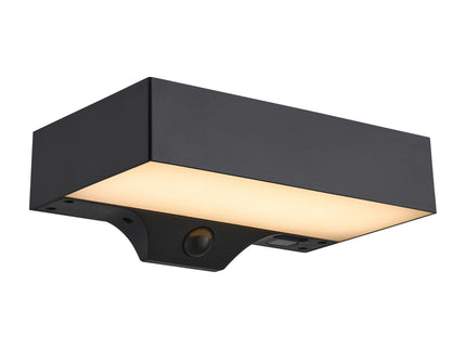 Nordlux solar wandlamp Monay Square zwart