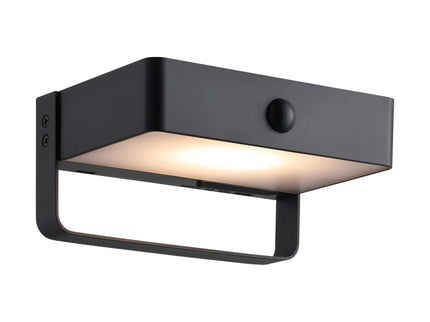 Nordlux solar wandlamp Saulio LED zwart