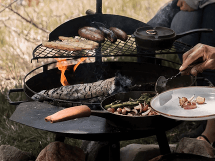 Barebones zijtafel voor Cowboy grill 30 met pan
