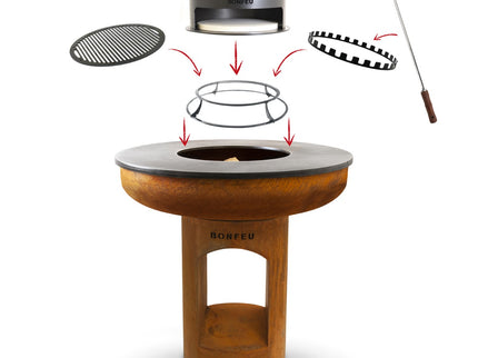 BonFeu BonBiza XL barbecue open sokkel met accessoires productfoto
