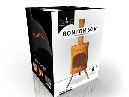 BonFeu BonTon 60 tuinhaard cortenstaal verpakking

