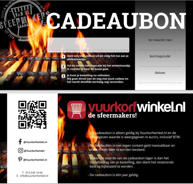 Cadeaubon (alle bedragen mogelijk)