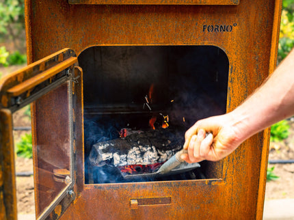 FORNO Tuinhaard Gap + Deur + Pizzaoven CortenStaal