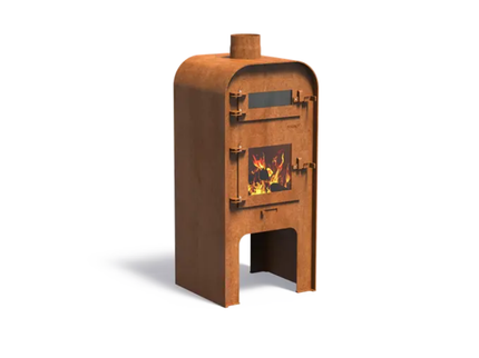 FORNO Tuinhaard Gap + Deur + Pizzaoven CortenStaal