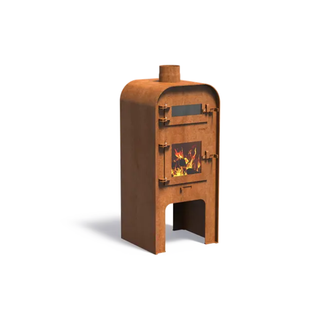 FORNO Tuinhaard Gap + Deur + Pizzaoven CortenStaal