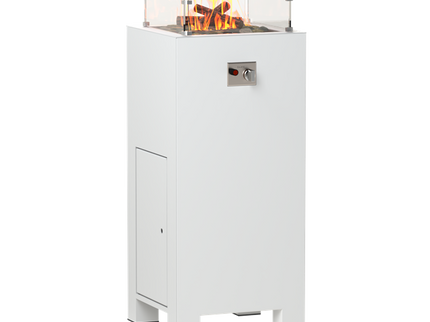 FORNO Vuurtafel Brann Aluminium Wit