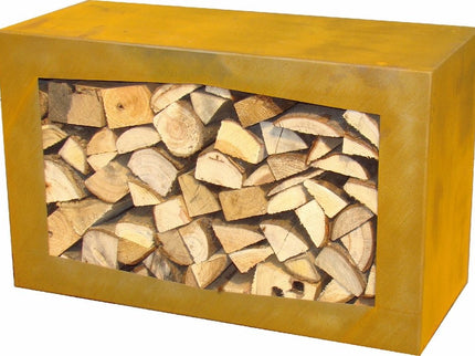Gardenmaxx woodbox voor houtopslag corten