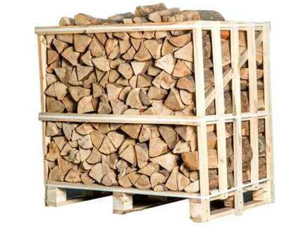Halve pallet ovengedroogd essen haardhout