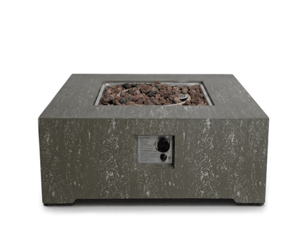 Happy Cocooning vuurtafel Estate Square 88 oscuro travertin