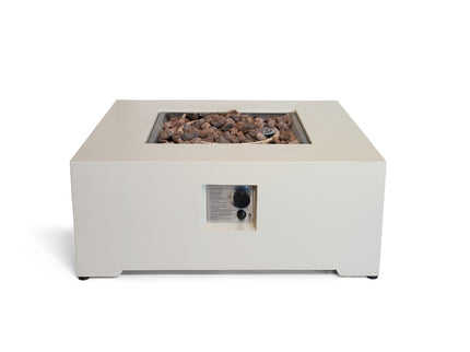 Happy Cocooning vuurtafel Estate Square 88 oyster beige