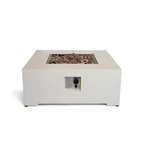 Happy Cocooning vuurtafel Estate Square 88 oyster beige