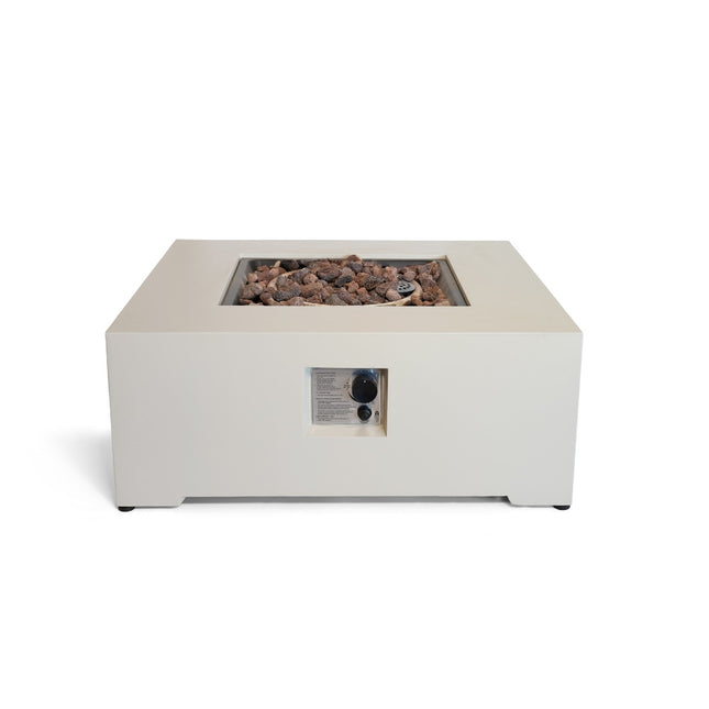 Happy Cocooning vuurtafel Estate Square 88 oyster beige