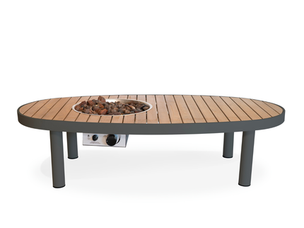 Happy Cocooning vuurtafel Riviera 140 smokey anthracite
