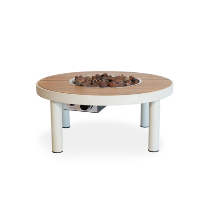 Happy Cocooning vuurtafel Riviera 80 oyster beige