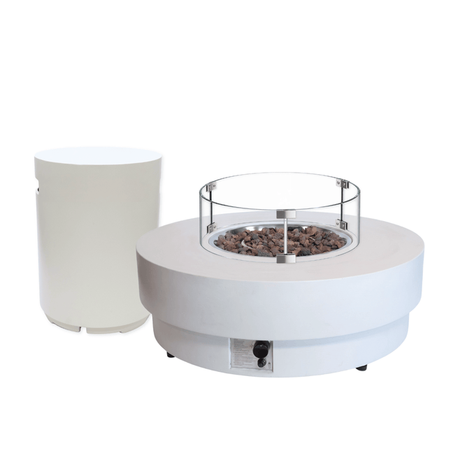 Happy Cocooning vuurtafel set Estate 105 oyster beige