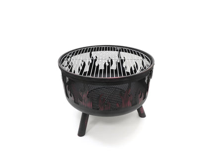 HEAT Vuurkorf Hornset met Grillrooster en Vonkenscherm