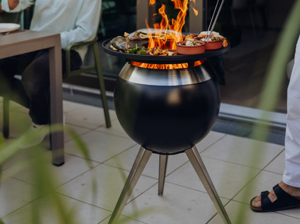 Höfats MOON 45 Plancha BBQ Set-Black-75 cm