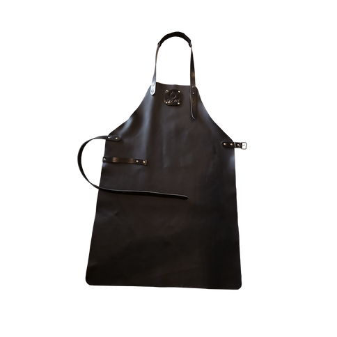 OFYR  Leren schort Black