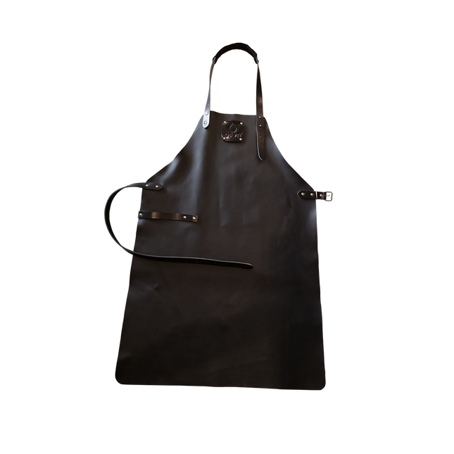 OFYR  Leren schort Black