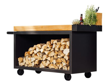 OFYR Mise en Place Table Black 135 Pro-Teak Wood