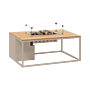 Cosi Vuurtafel Cosiloft 120 Sandy Beige / Teak