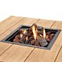 Cosi vuurtafel Cosipure 120 Wit/Teak