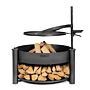 CookKing Multi-functionele Vuurschaal Montana X met Grillrooster 60 cm