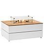 Cosi vuurtafel Cosipure 120 Wit/Teak