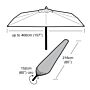 Garland parasolhoes (Ø400cm) groen