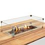 Cosi vuurtafel Cosipure 120 Wit/Teak