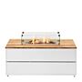 Cosi vuurtafel Cosipure 120 Wit/Teak