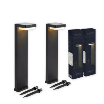 Pakketdeal ZOLUNA 2x solar priklamp Bram