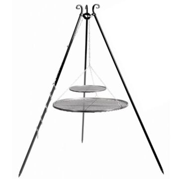 CookKing Driepoot 200 cm Met Dubbel Stalen Grillrooster-80 cm