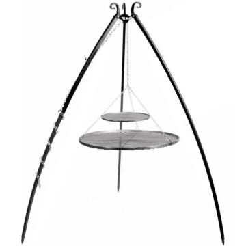 CookKing Driepoot 200 cm Met Dubbel Stalen Grillrooster-70 cm