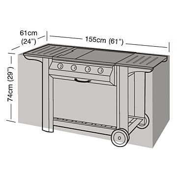 Garland barbecuehoes buitenkeuken 155 zilver Garland barbecuehoes buitenkeuken 155 zilver
