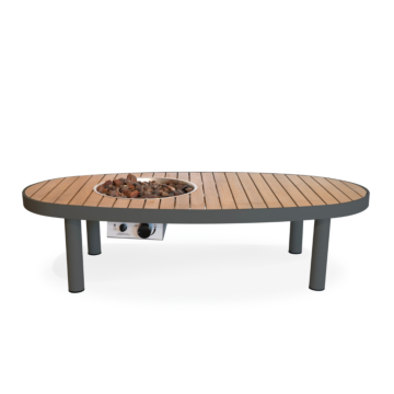 Happy Cocooning vuurtafel Riviera 140 smokey anthracite