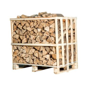 Halve pallet ovengedroogd essen haardhout