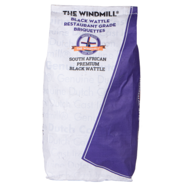 The Windmill Premium South African Black Wattle Briquettes voorkant