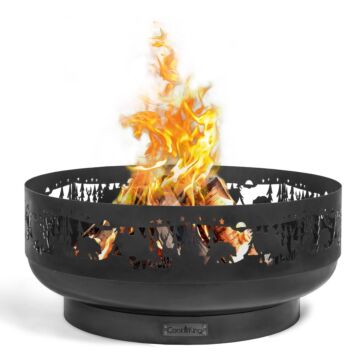 CookKing vuurschaal Forest productfoto met vuur
