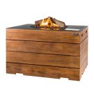 Happy Cocooning vuurtafel rechthoek zwart 