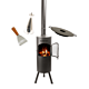 Pakketdeal BonFeu BonGiano LP zwart + Plancha 40 + Oliekan + Spatel