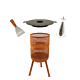 Pakketdeal BonFeu BonVes 45 corten + plancha + oliekan + spatel