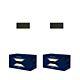 Pakketdeal ZOLUNA 2x wandlamp Bas
