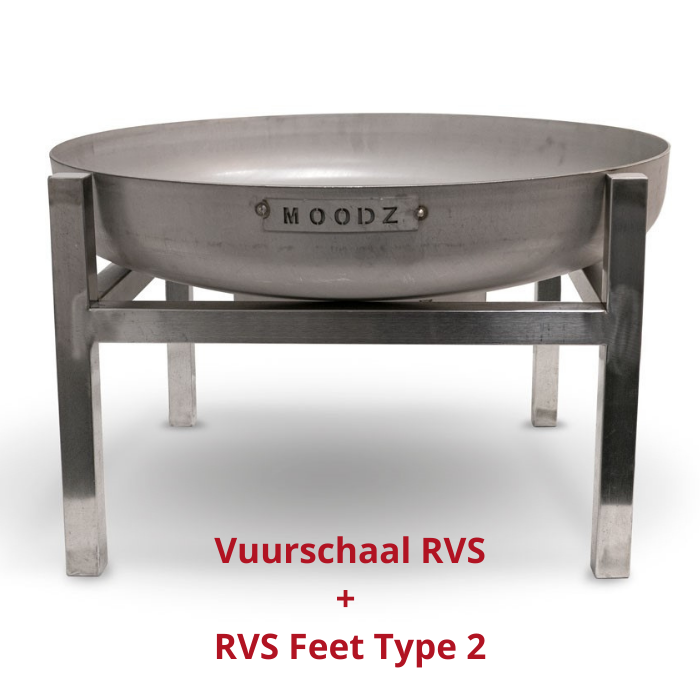 MOODZ Vuurschaal RVS Ø 60 cm